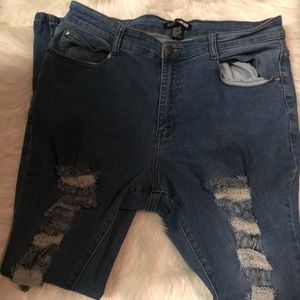 Fashion Nova Distress Jeans